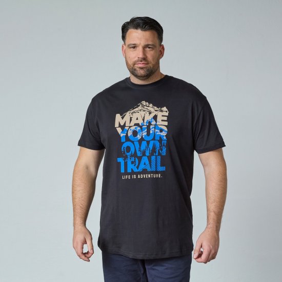 North Latitude Trail T-Shirt Melna - T-krekli - T-krekli - 2XL-14XL