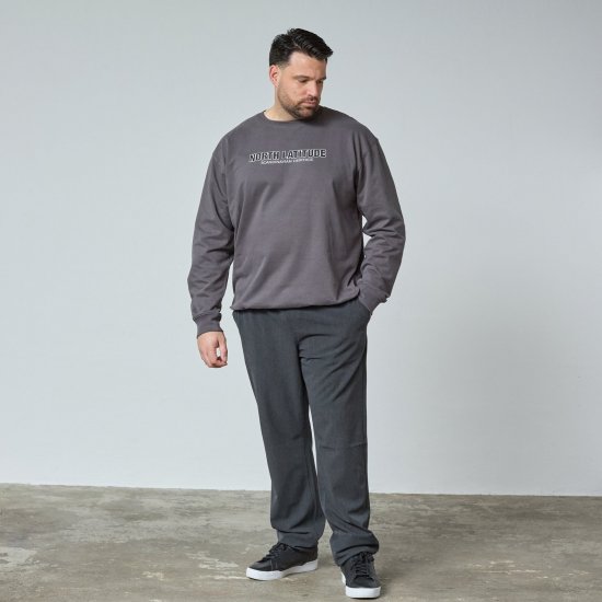 North Latitude Crewneck Sweatshirt Pelēka/Charcoal - TALL džemperi - TALL džemperi un jakas ar kapuci