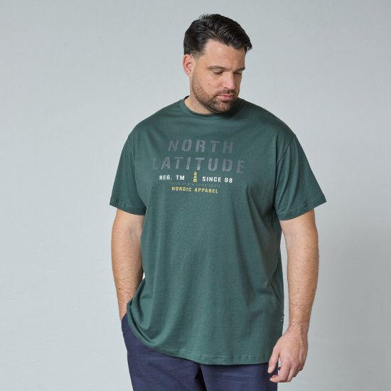 North Latitude T-Shirt Zaļa/Haki - T-krekli - T-krekli - 2XL-14XL