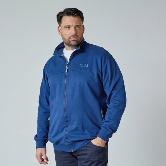 North Latitude Sweat Cardigan Zila - Džemperi un džemperi ar kapuci - Džemperi - 2XL-14XL