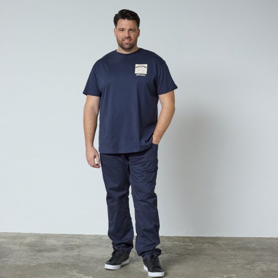 North Latitude T-Shirt With Print Tumši zila - TALL T-krekli - T-krekli gariem vīriešiem