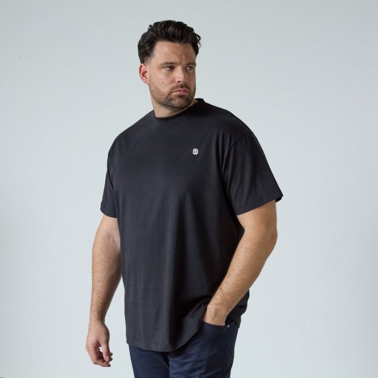 North Latitude T-Shirt With Back Print Melna - T-krekli - T-krekli - 2XL-14XL