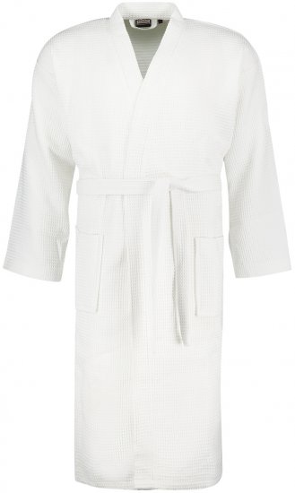 Adamo Jadon Waffelpiqué Bathrobe White - Apakšveļa un peldšorti - Apakšveļa - 2XL-8XL