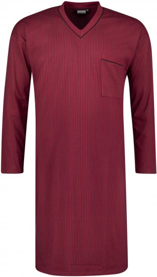 Adamo Gustav Long Nightshirt Burgundy - Apakšveļa un peldšorti - Apakšveļa - 2XL-8XL