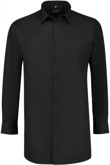 Adamo John Comfort Fit Long Sleeve shirt Black - Krekli - Krekli - 2XL-8XL