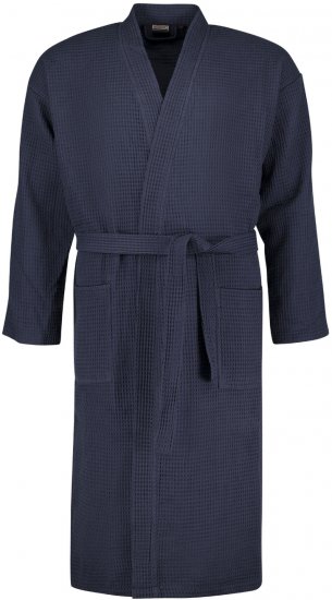 Adamo Jadon Waffelpiqué Bathrobe Navy - Apakšveļa un peldšorti - Apakšveļa - 2XL-8XL