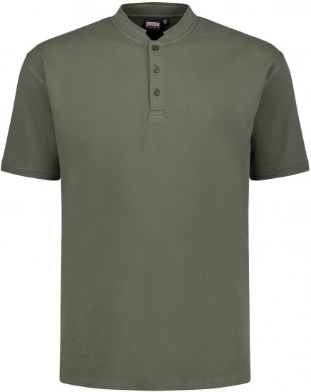 Adamo 139411 Serafino Waffelpique T-shirt Olive Green - T-krekli - T-krekli - 2XL-14XL