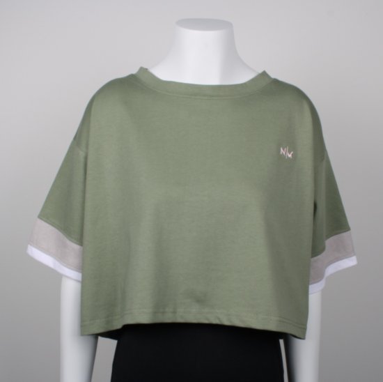 Nora Mikken AGNES Crop Top Green - T-krekli - 
