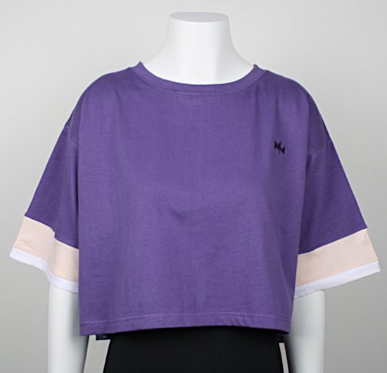 Nora Mikken AGNES Crop Top Purple - T-krekli - 