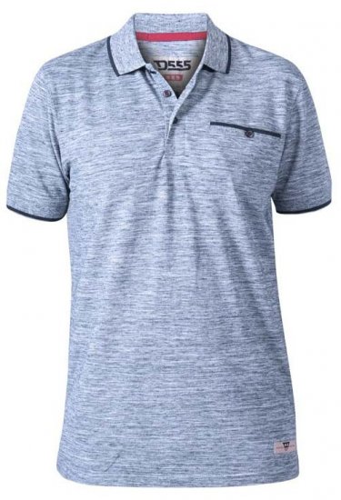 D555 Isaac Reno Pique Polo Blue Reno - Polo krekli - Polo krekli - 2XL-8XL