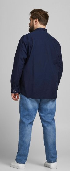 Jack & Jones Summer Shirt L/S Navy - Krekli - Krekli - 2XL-8XL