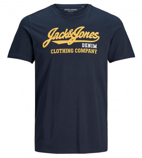 Jack & Jones Logo T-Shirt Navy - T-krekli - T-krekli - 2XL-14XL