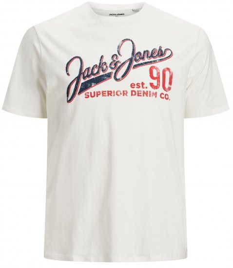 Jack & Jones Elogo T-Shirt White - T-krekli - T-krekli - 2XL-14XL
