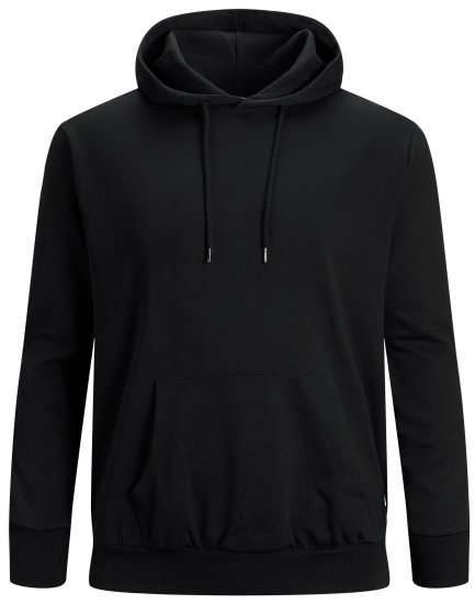 Jack & Jones Basic Džemperis ar Kapuci Melns - Džemperi un džemperi ar kapuci - Džemperi - 2XL-14XL