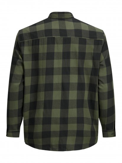 Jack & Jones Gingham L/S Shirt Dusty Olive - Krekli - Krekli - 2XL-8XL