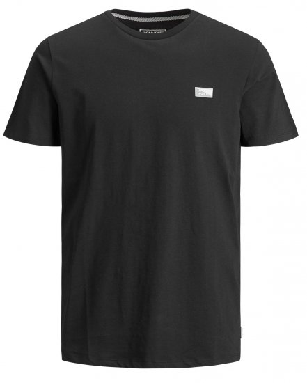 Jack & Jones Schultz Crew Neck T-Shirt Black - T-krekli - T-krekli - 2XL-14XL