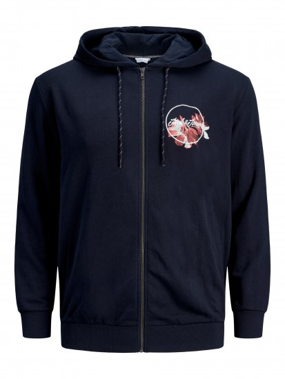 Jack & Jones Califlomax Sweat Hood Navy blazer - Džemperi un džemperi ar kapuci - Džemperi - 2XL-14XL