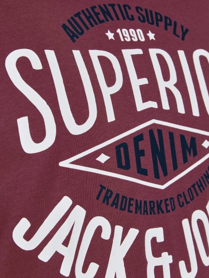Jack & Jones JJELOGO TEE Hawthorn Rose - T-krekli - T-krekli - 2XL-14XL