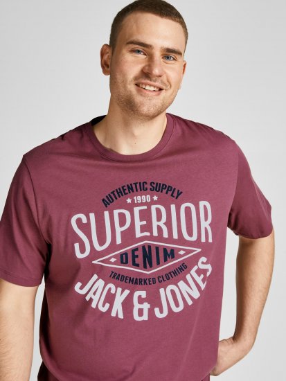 Jack & Jones JJELOGO TEE Hawthorn Rose - T-krekli - T-krekli - 2XL-14XL