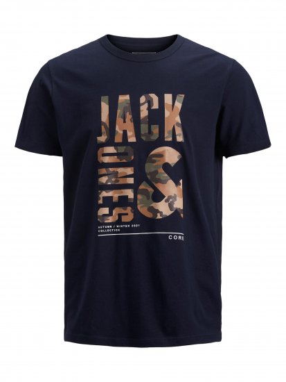 Jack & Jones JCOSTREET TEE Navy - T-krekli - T-krekli - 2XL-14XL