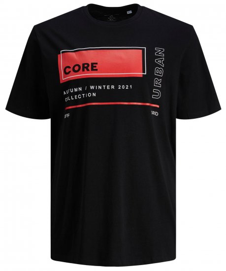 Jack & Jones JCOBOOSTER TEE Black - T-krekli - T-krekli - 2XL-14XL