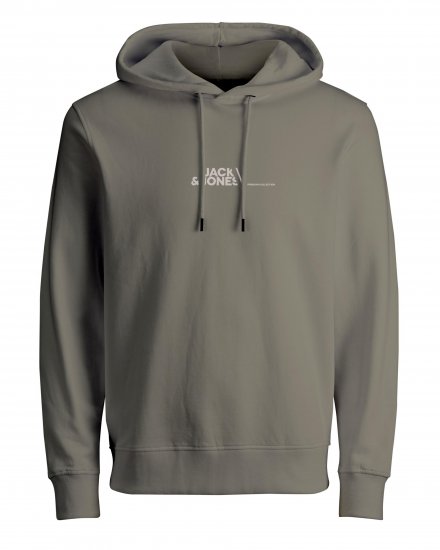 Jack & Jones JPRBLABOOSTER SWEAT Light Gray - Džemperi un džemperi ar kapuci - Džemperi - 2XL-14XL