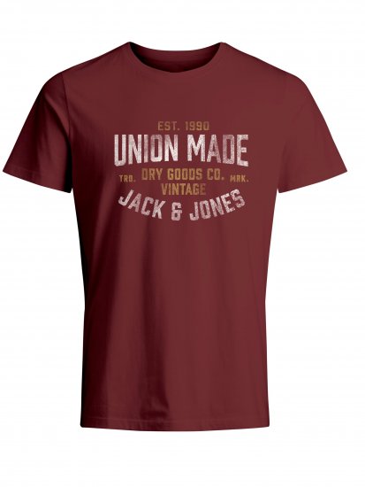 Jack & Jones JPRBLUBOOSTER TEE Red - T-krekli - T-krekli - 2XL-14XL