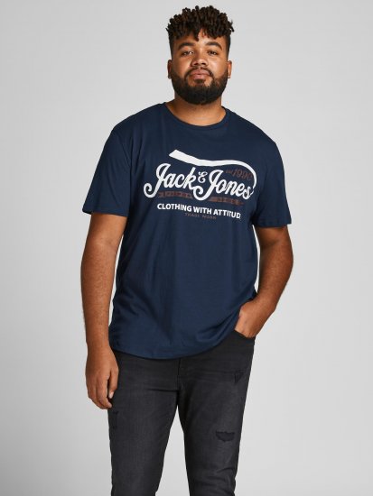 Jack & Jones JPRBLUBOOSTER TEE Navy - T-krekli - T-krekli - 2XL-14XL