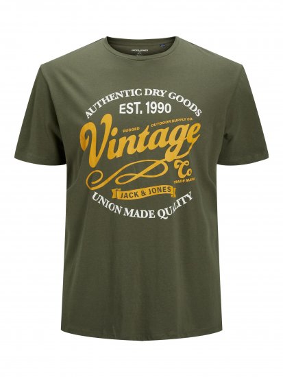 Jack & Jones JPRBLUBOOSTER TEE Khaki - T-krekli - T-krekli - 2XL-14XL