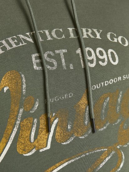 Jack & Jones JPRBLUBOOSTER SWEAT Hoodie Khaki - Džemperi un džemperi ar kapuci - Džemperi - 2XL-14XL