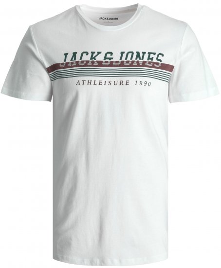 Jack & Jones JJIRON TEE White - T-krekli - T-krekli - 2XL-14XL