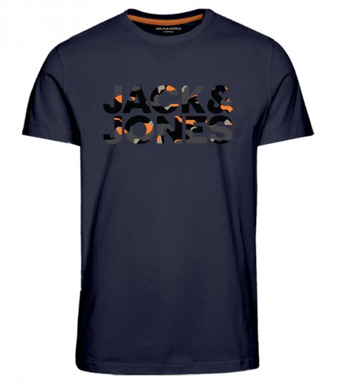 Jack & Jones JJRAMP T-Shirt Soldier Print Navy - T-krekli - T-krekli - 2XL-14XL