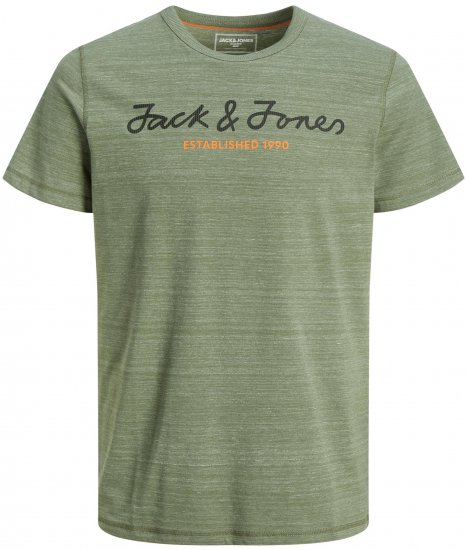 Jack & Jones JCOBERG UPSCALED TEE Green - T-krekli - T-krekli - 2XL-14XL