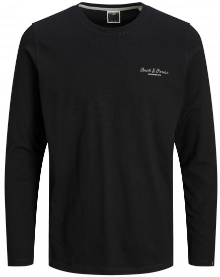 Jack & Jones JCOBERG Long sleeve T-shirt Black - T-krekli - T-krekli - 2XL-14XL