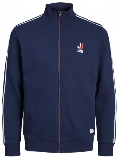 Jack & Jones JCOLOGAN ZIP Sweater Navy - Džemperi un džemperi ar kapuci - Džemperi - 2XL-14XL
