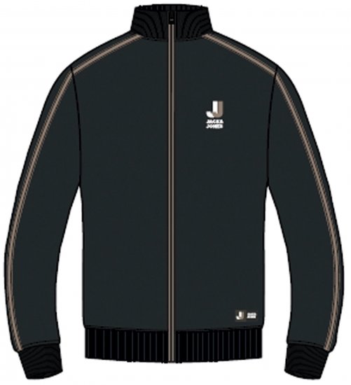 Jack & Jones JCOLOGAN ZIP Sweater Black - Džemperi un džemperi ar kapuci - Džemperi - 2XL-14XL