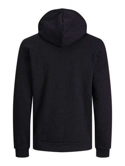 Jack & Jones JCOBERG SWEAT ZIP Hoodie Black - Džemperi un džemperi ar kapuci - Džemperi - 2XL-14XL