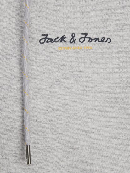 Jack & Jones JCOBERG SWEAT ZIP Hoodie Grey Melange - Džemperi un džemperi ar kapuci - Džemperi - 2XL-14XL