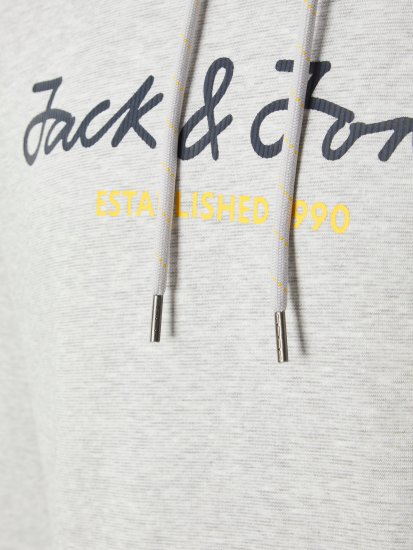 Jack & Jones JCOBERG SWEAT ZIP Hoodie Grey Melange - Džemperi un džemperi ar kapuci - Džemperi - 2XL-14XL