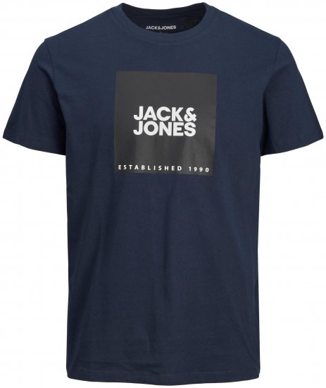 Jack & Jones JJLOCK TEE Navy - T-krekli - T-krekli - 2XL-14XL