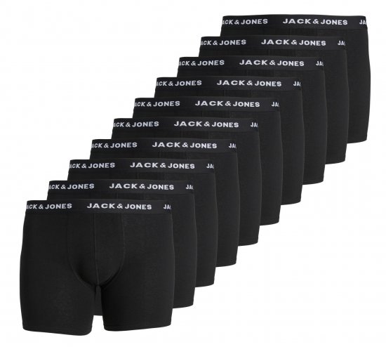 Jack & Jones JACHUEY Boxers 10-pack Black - Apakšveļa un peldšorti - Apakšveļa - 2XL-8XL