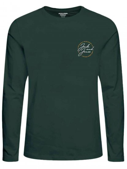 Jack & Jones JORJERRYS TEE LS Green - T-krekli - T-krekli - 2XL-14XL