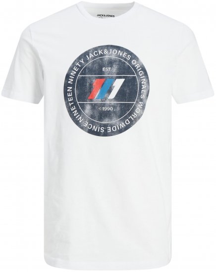 Jack & Jones JORNATE TEE White - T-krekli - T-krekli - 2XL-14XL