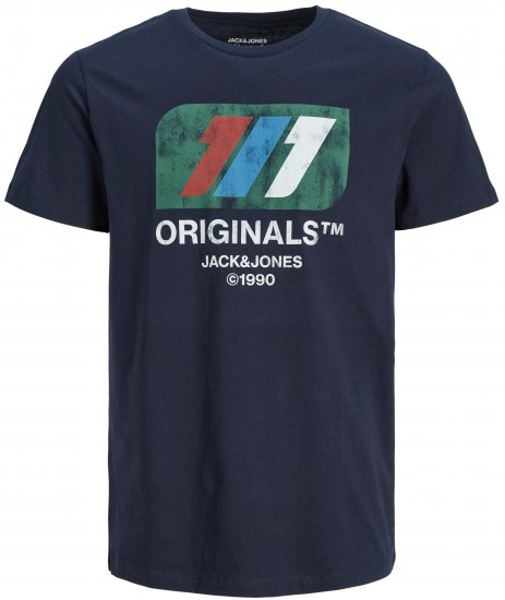 Jack & Jones JORNATE TEE Navy - T-krekli - T-krekli - 2XL-14XL