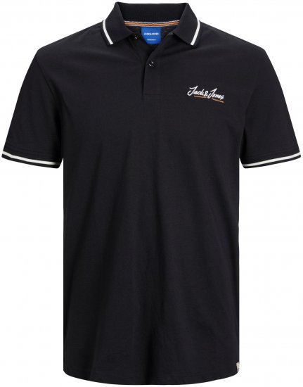Jack & Jones JORPAUL TONS Polo shirt Black - Polo krekli - Polo krekli - 2XL-8XL