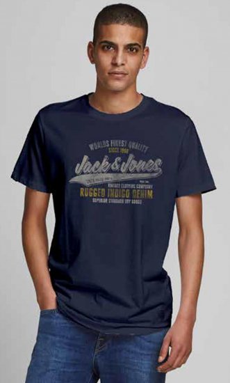 Jack & Jones JPRBLUBOOSTER TEE Navy - T-krekli - T-krekli - 2XL-14XL