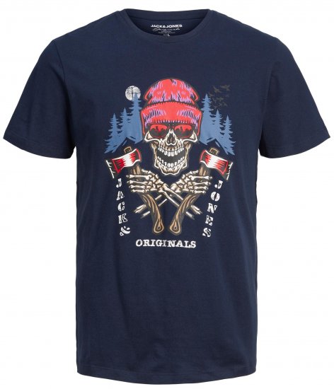Jack & Jones JORCAPTAIN TEE Navy - T-krekli - T-krekli - 2XL-14XL