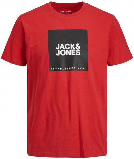 Jack & Jones JJLOCK TEE Red - T-krekli - T-krekli - 2XL-14XL