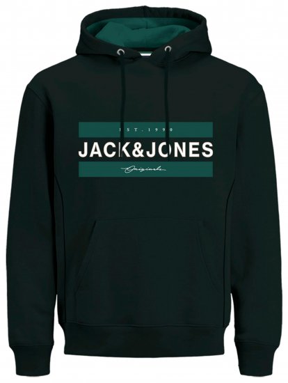 Jack & Jones JORFRIDAY Hoodie Black - Džemperi un džemperi ar kapuci - Džemperi - 2XL-14XL