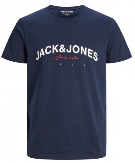 Jack & Jones JORFRIDAY T-Shirt Navy - T-krekli - T-krekli - 2XL-14XL